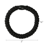 Green Hair Ties for Thick Hair, Grab & Go Ponytail Holders, 8 Pack, Hunter, Thick No-Crease Bands with Strong Hold, Damage-Free Design, Bold Natural Style | L. Erickson
