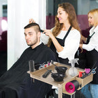 Hair Salon Carts, Champagne Gold Salon Tray for Hair Stylist, Multi-Function Salon Tray, Salon Station(with Wheels), Large Size and Robust,Corrosion-Resistant Adjustable Color Tray.