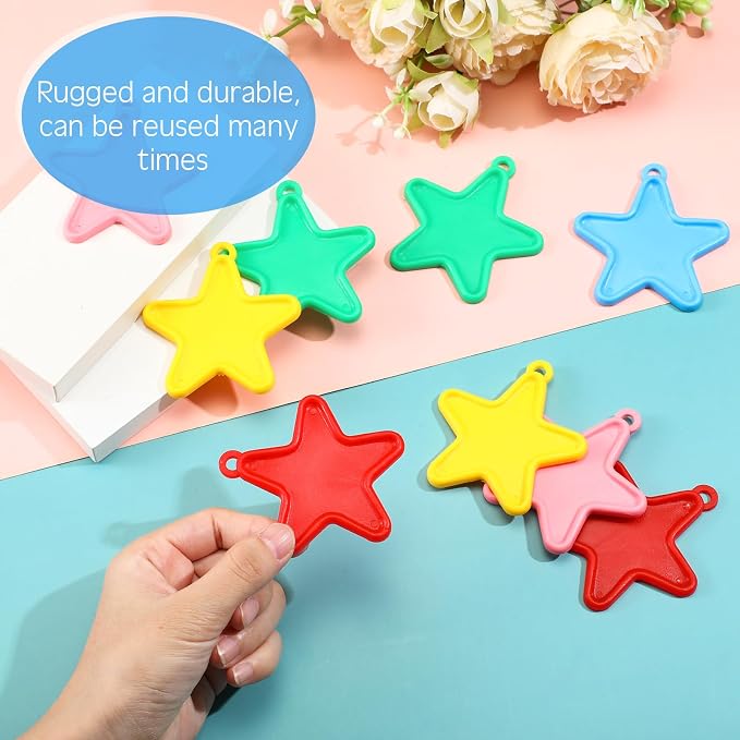 Lenwen 80 Pcs Balloon Weights Plastic Colorful Weights - Image 3