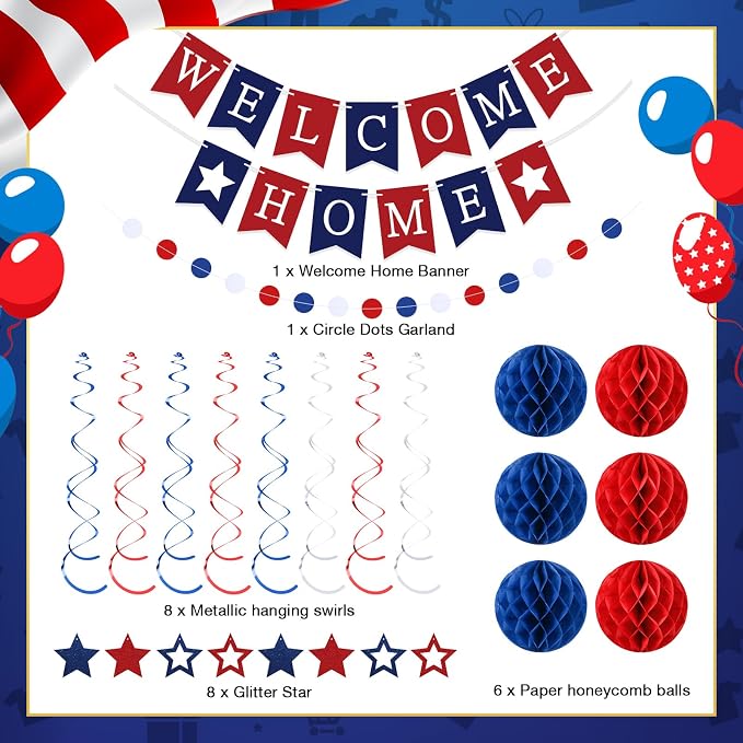Arrowbash Welcome Home Decorations Welcome Home Banner - Image 3