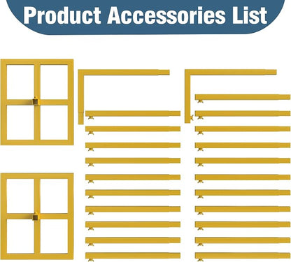 10x10FT Backdrop Stand Heavy Duty Pipe and Drape Kit Adjustable | Gold Metal - Image 7