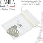 Camila Paris CP3633 French Octopus Hair Clip - Large, Durable No-Slip Grip Claw Clip for Thick, Long, Wavy Hair - Made in France