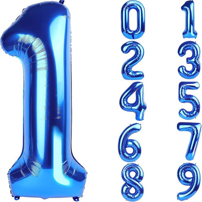 Number Balloons Navy Blue Balloons by United-UnicornsParty