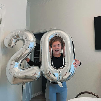 Silver Number 16 Balloon 40 Inch - Image 7