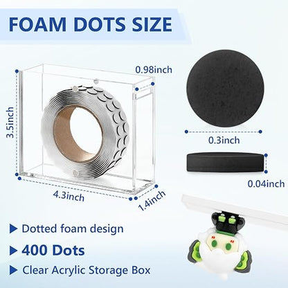 400 PCS 1mm Double Sided Foam Dots - Image 2