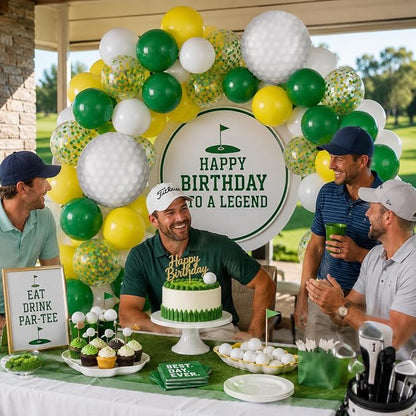 Golf Balloons, 12 Inch Green and Yellow Balloons - Image 4