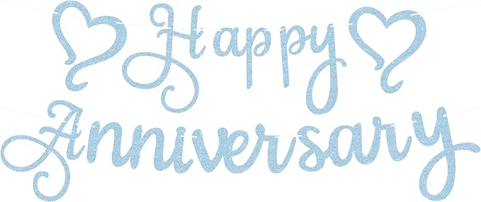 Pre-Strung Happy Anniversary Banner by EONNCNT
