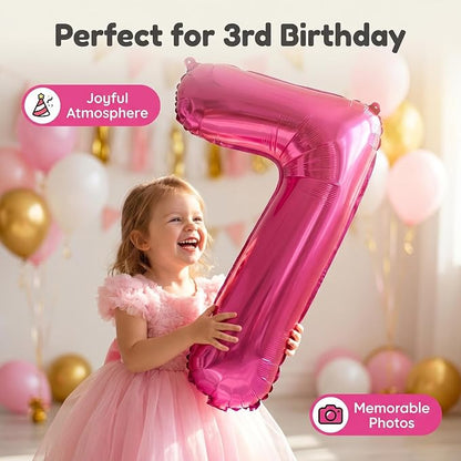 YPSelected 32 Inch Large Foil Helium Number Balloon Birthday Wedding Party 0-9 - Image 3