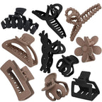 10PCS Non-Slip Hair Clips Jaw Clips for Thick Hair Clamp Flower Non-Slip Hair Accessories with Multi-Styles for Women Girls