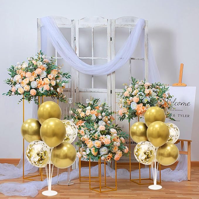 ZJDHPTY Gold Birthday Decorations, 4 Set Balloon Stand - Image 8