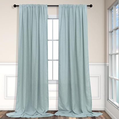 Seafoam Green Curtains 96 Inches Long - Image 8