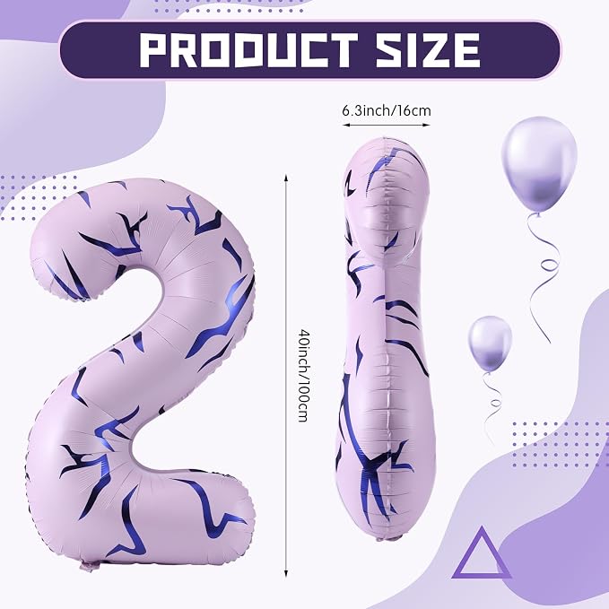 40 Inches Number 2 Balloon - Image 2