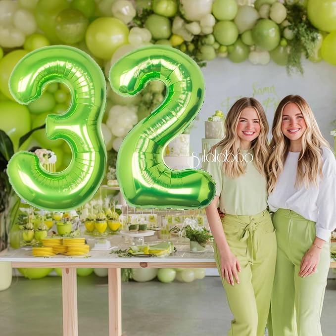 40 Inch Green Number 32 Balloon Lime Big Large Helium Number 0-9 | Giant - Image 6