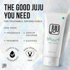 Juju Bounce Curl Cream for Curly Hair 6 Fl Oz (New and Improved Formula) - Soft Hold Curly Hair Styling Products, Curl Defining Cream & Enhancer, Fragrance-Free Formula for Wavy & Medium Curls