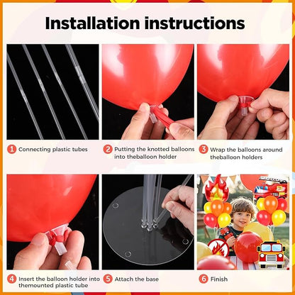 6 Sets Fire Fighting Party Balloon Stand Kit - Image 4
