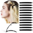 12pcs Hair Barrettes Set for Women and Girls, Hair Clips for Thick Thin Fine Hair, Non-metal Hair Accessories, Non-Slip Grip Handmade Snap Hairpin, BPA Free