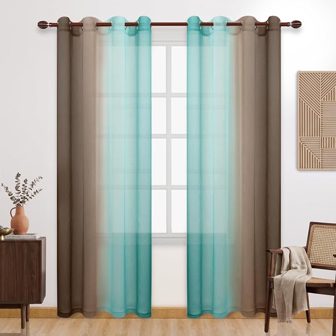 DWCN Ombre Sheer Curtains by DWCN