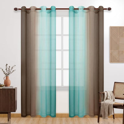 DWCN Ombre Sheer Curtains by DWCN