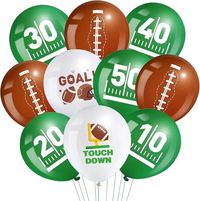Censen 45 Pieces Football Balloons 12 Inch Sport Latex Balloons Football Party by Censen