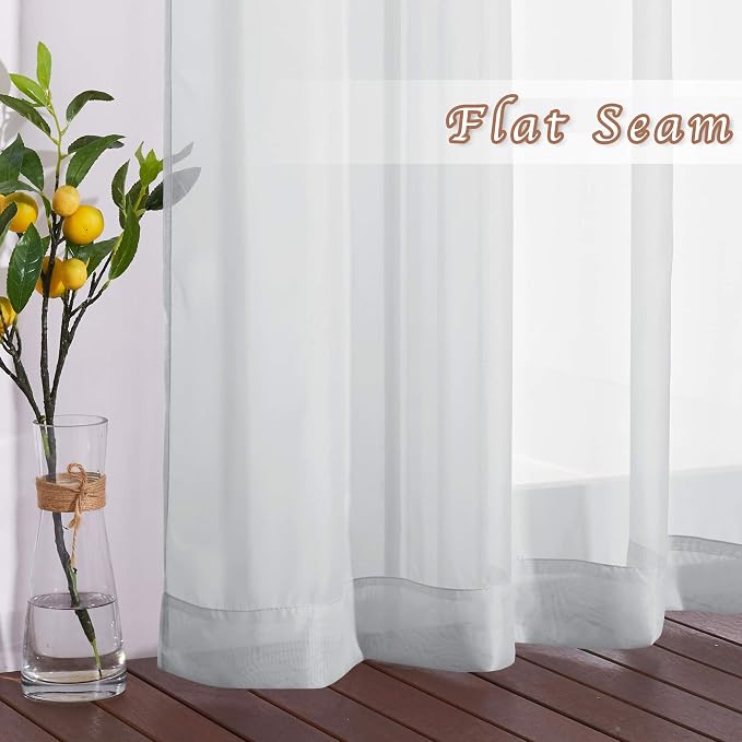 NICETOWN Sheer Curtains 84 Inches Long - Image 5