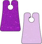 Non-Stick Beard Shaving Bib, Hair Catcher Apron with Suction Cups, Waterproof Grooming Tool for Men Husband, Purple Glitter Sparkle Texture Shave Bib