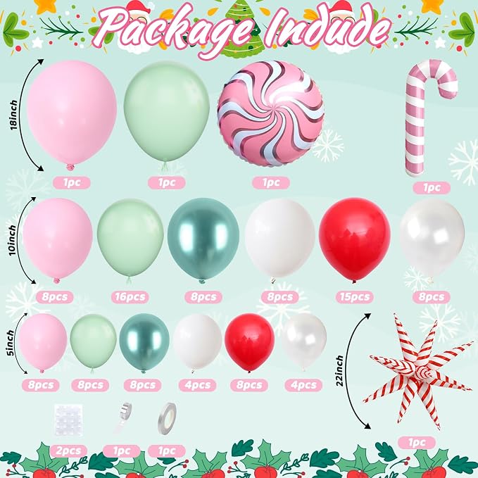 Christmas Balloon Arch - Image 2