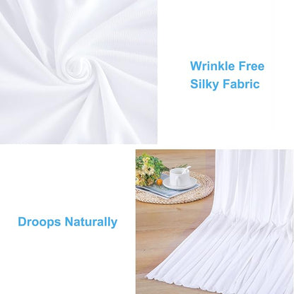 10 Panels White Backdrop Curtains - Image 8