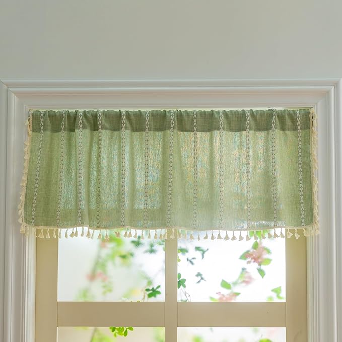 Sutuo Home Boho Short Valance Curtains - Image 4