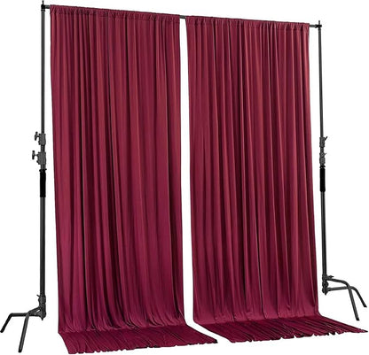 AK TRADING CO. 10 feet x 10 feet Polyester Backdrop Drapes Curtains Panels - Image 2