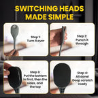 The Ultimate Back Scratcher, Scalp Massager, Back Massager & Exfoliator Large Scratch Surface, Gifts for Men Women, Itch Reliever - an All Body Scratcher Gives a Deep Soothing Scratch
