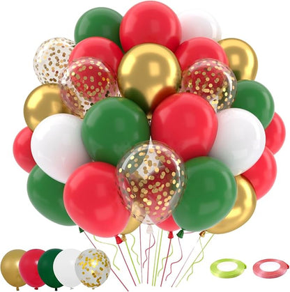 Patimate Red and Green Christmas Balloons Set by PatimateDirect