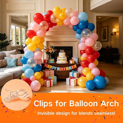 10 Pack Balloon Arch Clips, 3.5 Inch Clear Clips - Image 2
