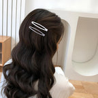 16 PCS Snap Hair Clips Metal Barrettes for Women Non Slip Barrettes for Thick and Thin Fine Hair,Matte Black Gray White,2.36 x 0.43 Inches.