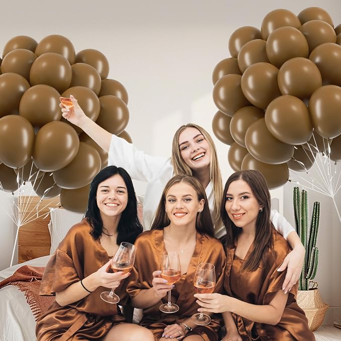 Brown Balloons 12 inch, Baby Shower, Anniversary Party Decorations - Image 5