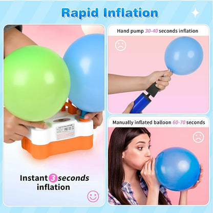 Balloon Pump Electric Portable Dual Nozzle | Air Pump - Image 7