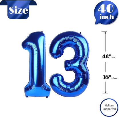 Navy Blue 13 Balloon - Image 6