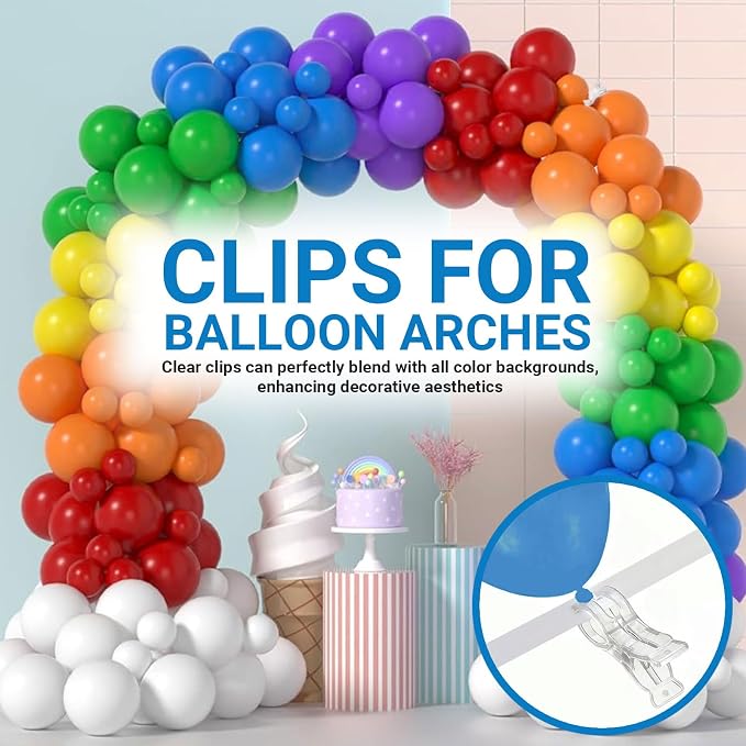 Rosellas 10 Pack Balloon Arch Clips - Image 3
