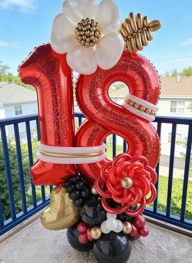 Laser Red 9 Balloon - Image 9