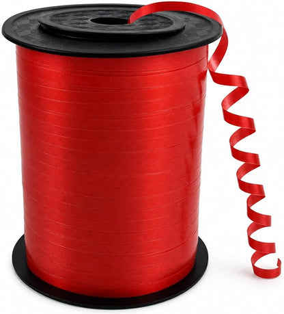 TONIFUL 500 Yards Bright Red Curling Ribbon Metallic Party Balloon String | by TONIFUL