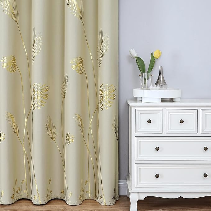 Thermal Insulated Blackout Curtains 108 Inches Long - Image 2