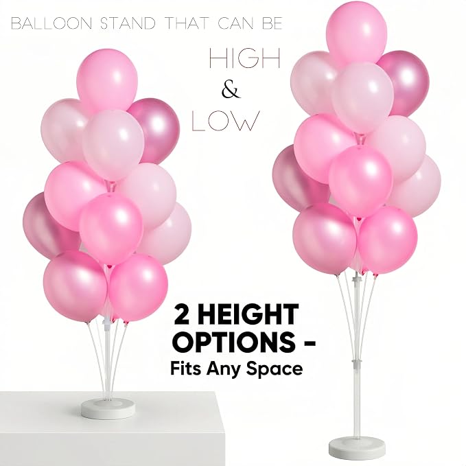 Pink Balloon Stand Kit Set of 2 - Image 5