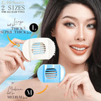RC ROCHE 6 Pcs Flat Claw Hair Clips for Women Thick Hair French Round Duckbill Square Secure Strong Hold Grip Clamps Barrettes Curved No Slip No Crease Styling Cute Extra Jumbo XL, Large Pastel