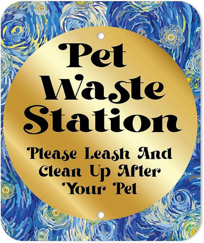 Zero Waste USA - DISPENSE-ART™ Roll Bag Dispenser & Sign - Starry Night | - Image 2