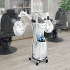 650W Ozone Hair Steamer Machine, Adjustable Height Hooded Heating Steamers w/Brake Wheels, Multifunctional Treatment-Heated Micro Mist Steamer for Home Salon Spa
