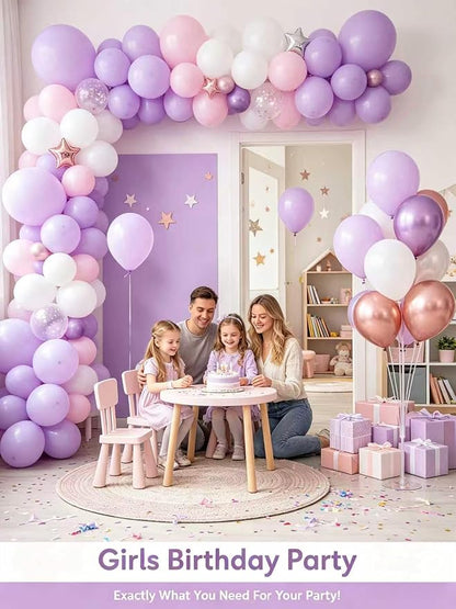 Lavender Balloons 125 pcs Different Sizes of 18 12 10 5 Inch Light Pastel - Image 7