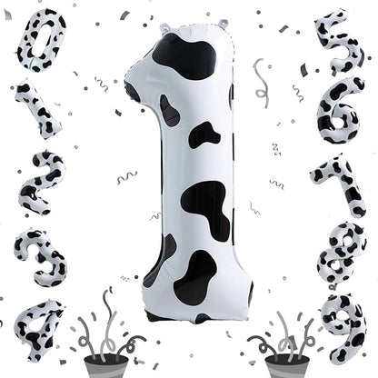 Isndare Cow Print Number 1 Balloon, 40 Inch, Self Sealing, Birthday Decoration - Image 8