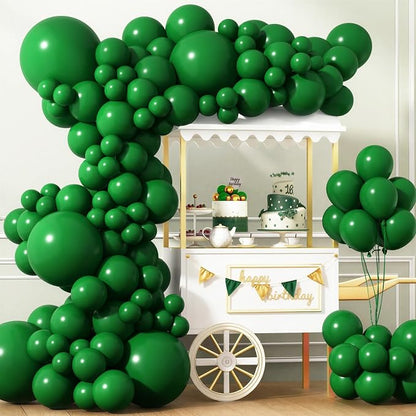 APLANET 150pcs Dark Green Balloons Different Sizes 18 12 10 5 Inches Emerald by ZJHAI