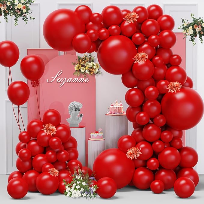 Red Balloons Arch Kit by FQZYLCH