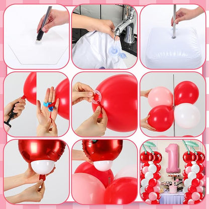 Kasyat 2 Set Cherry Balloon Column Stand Kit - Image 4