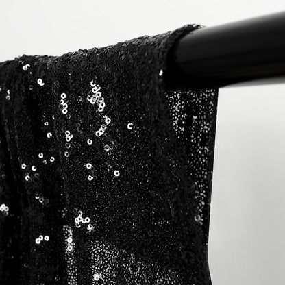 Eternal Beauty Black & Red Sequin Backdrop Curtains, 4 Panels 2x8FT | 3mm - Image 6